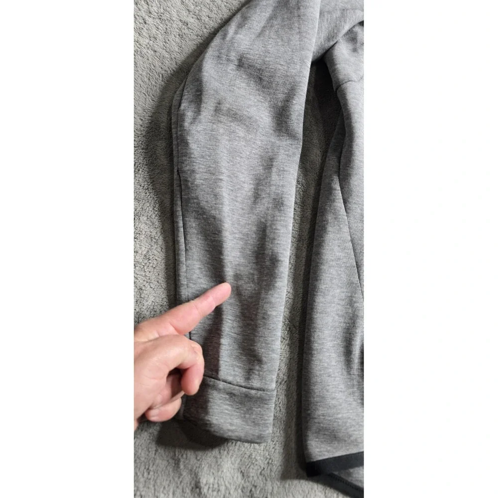 Nike Tech Fleece Windrunner Mens Medium Full Zip Hoodie Heather Gray 805144-091